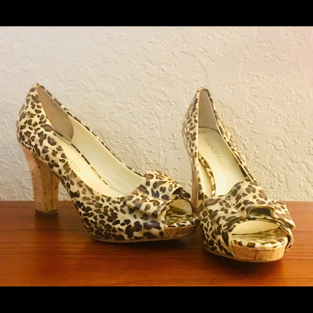 Franco Sarto Leopard Heels